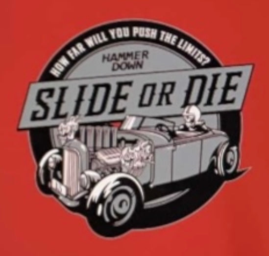 Lifestyle - Slide or Die “RAT ROD” - TSHIRT - (RED)